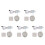 5X 3D Printing Model LED Light LED Spotlight 5V Ultra-Thin Night Light USB Adjustable LED Light for Garage Kit Lamp 1