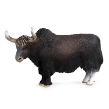 14.5X3.5X8.5Cm Klasyczny Czarny Yak ZwierzęTa Figurki BydłO Byk Wół Figurka Pcv śLiczne Realistyczne Zabawkowy Model