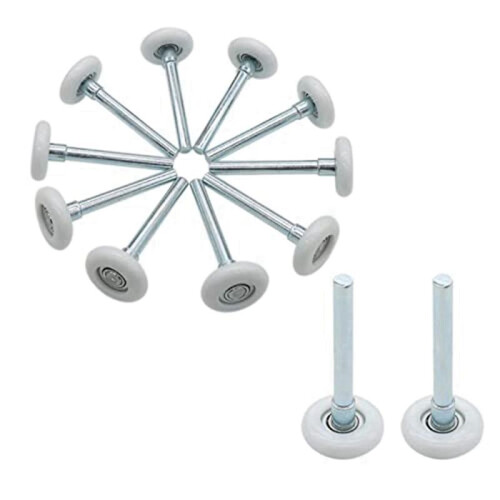 Rolo de Porta de Garagem de Nylon de 1,8 Polegadas de 12 PeçAs, Haste de 4 Polegadas, Rodas de Porta de Garagem Silenciosas para SubstituiçãO de