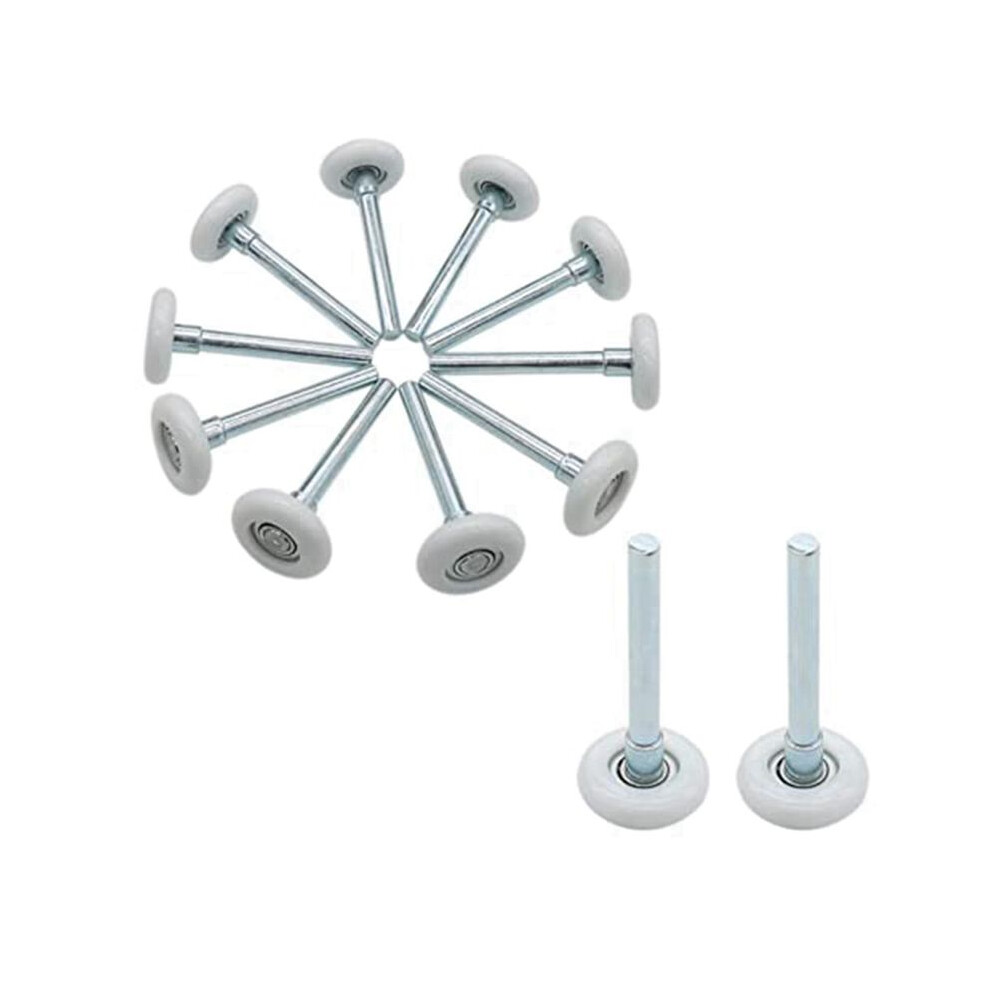 12 Pcs 1.8Inch Nylon Garage Door Roller 4Inch Stem, Quiet Garage Door Wheels For Garage Door Track Replacement 6031612537244