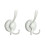 2pcs Stainless Steel Sucker Double Hook Punch-Free Powerful Sucker Hook Reusable Rust-Proof Clothes Hook White 2