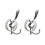 2pcs Stainless Steel Sucker Double Hook Punch-Free Powerful Sucker Hook Reusable Rust-Proof Clothes Hook Silver 1