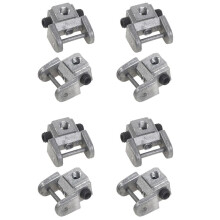 8-Teiliges Umrüstset für Dekupiersägeblatthalter, Adapter Ohne Stift, Metallhalter für Obere/Untere Sägeblätter