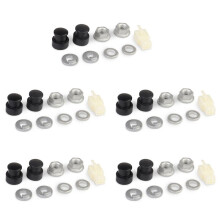 5X E-Bike Bicicletta Elettrica Mozzo Motore Asse M12 Dado di Bloccaggio Anteriore/Rondella di Bloccaggio/Distanziale/Copridado con Albero da 12Mm
