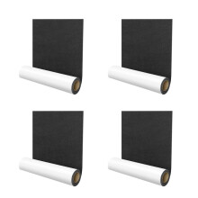 4X Selbstklebende Filzgleiter, 40 x 150 cm, Selbstklebende Filzgleiter, Möbelgleiter, Mehrzweck-Mattenklebeband, Schwarz