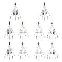 10X Alabama Umbrella Rigs for Bass Stripers Fishing, Freshwater Fishing Swimbait Lures Rig Kit,