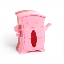 Caixa de Papel Higiênico de Mesa para Sala de Estar Personalizada com Suporte Elástico e Caixa de Armazenamento de Papel Higiênico de Parede Rosa