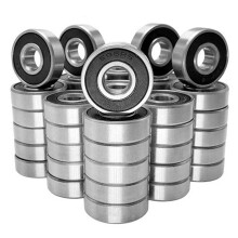 100st/Set 608RS Kullager ABEC-5 8X22X7 mm Djupt Spår Kolstål Tätade Kullager