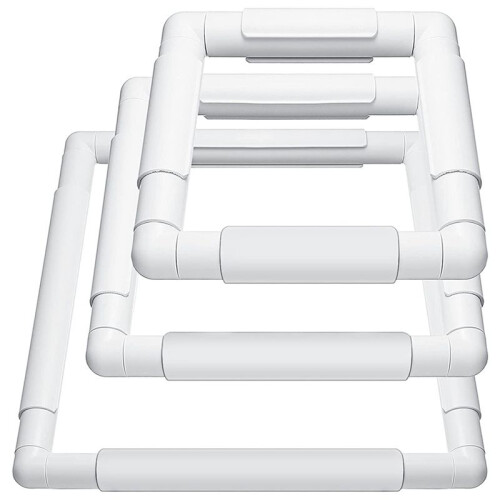 Square Embroidery Hoop Frames White Rectangular Hoop Embroidery Snap Frame DIY Sewing Tools for Quilting Silk-Painting