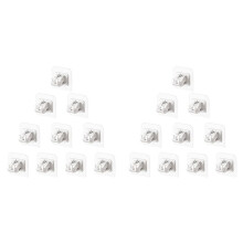 20Pcs Hooks for Curtain Rod Without Nails Curtain Rod Brackets No Drilling Self Adhesive Fixed Clip Curtain Bracket