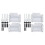 2X Upgraded Featherboard Safety Device Stackable Feather Board Fits Most Standard , T-Slots, T-Rails  Table Saws,White 1