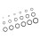 279pc O-Ring Assortment Kit - 18 Sizes Rubber Seal Gasket Set 6