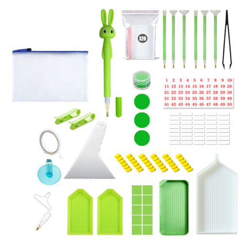 DIY Painting New Diamond Point Pen Quick Pasting Tool Set Green 1