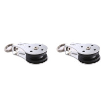 2X 300Kg Bearing Pulley Lifting Quiet Wheel Gym U-Grooved Heavy Duty Pulley Wheel for Workout Equipment Cable Machine