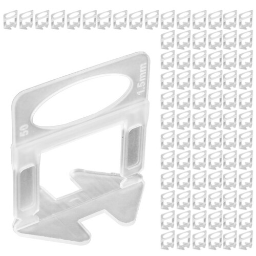 1000PCS Tile Leveling System Clips Tile Spacers Laying Level Spacers Clips 1.5mm Construction Tools