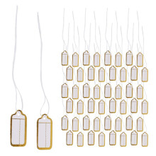 400 Pcs Paper Jewelry Price Tags with Hanging String Marking Tags Clothing Display Labels Blank Labeling Tags 25mmx13mm