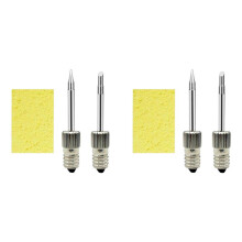 2X Puntas de Soldadura USB Cabezal de Soldador Reemplazo Puntas de Soldador Cabezal de Soldadura para Interfaz E10 (Punta B + Punta C)