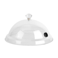 Campana Ahumada de Cocina Molecular, Tapa de Alimenticio, Cubierta Tipo Domo para Accesorio de Ahumador, Infusor de Humo, Cubierta para Bistec y