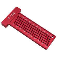 Woodworking Scribe 100mm T-Type Ruler Hole Scribing Ruler Aluminum Alloy Drawing Marking Gauge DIY Measuring Tools