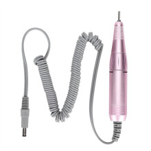 Punho EléTrico da Broca Do Prego 35000RPM Nail Arts Broca Arquivo da MãO PolonêS Grind Machine Manicure Broca AcessóRio Rosa