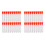 40 Pcs Non-Completed Plastic Test Tubes Lab Test Tool with Screw Cap Transparent, 12 x 60mm 1