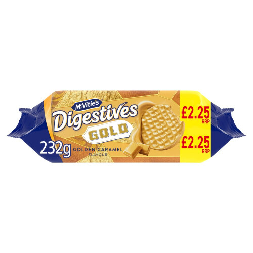 McVities McVitie'sGold Digestive Biscuit 232g  (Pack of 12)