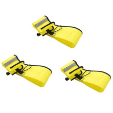 3 Pcs 1M Scuba Diving Inflatable SMB Surface Signal Buoy Visibility Float Signal Tube Sausage,Yellow
