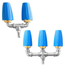 Twin/Triple Turbo Nozzle,Triple/Dual Turbo Nozzle Pressure Washer,Washer Dual Turbo Nozzle,360 Rotating Turbo Nozzle