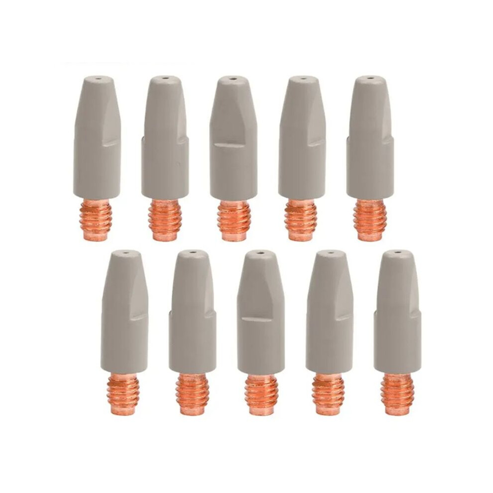 10Pcs 24Kd Welding Contact Tips Coating Protect M6 Gas Nozzle Tip 0.8Mm Mig Welding Torche Welding 4762295574579