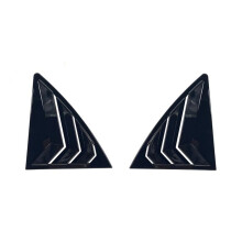 Voor 2009-2013 Auto Achterruit Louvre Zijluik Afdekking Trim Sticker Ventilatie Scoop Accessoires Helder Zwart