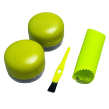 Garlic Press, Garlic Masher with Peeler and Cleaning Brush, Chopper Kitchen Tools 2-Pack