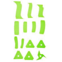 14 Pièces Grattoir en Plastique D'Art de Poterie Multi-Spec Bricolage Texture en Céramique Auxiliaire Argile Coupe Sculpture Outils de Mise en Forme