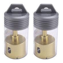2 Piezas de Brocas de Diamante de Corte Seco Soldadas Al Vacío con Rosca de 45 mm para Taladro Eléctrico de Mano
