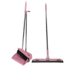 Dustpan Broom Set Floor Wiper Household Cleaning Long Handle Cleaning Set for Lobby Household Kitchen Cleaning