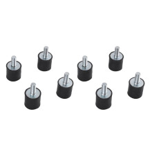 8PZ Antivibranti M5 Maschio Femmina Anti Vibrazioni in Gomma 15mm x 15mm