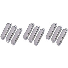 9Pcs Chrome Metal Sealed ST Strat Guitar Pickup Covers 3 Closed Single Coil Pickup Cover for Stratocaster