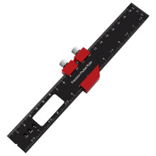 Règle de Poche de Précision pour le Travail Du Bois, Règle Coulissante en Alliage D'Aluminium, Règle de Traçage en Pouces et Métrique de Type T,