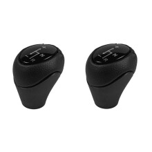 2X Auto Leather Automatic Gear Shift Knob Lever Shifter for Fortwo Roadster 450 451 Fortwo