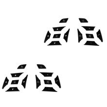 2X Steering Wheel Button Trim Cover Sticker for A B C E Ml Gl Cla Gla Glk Sl Class W176 W212 W204