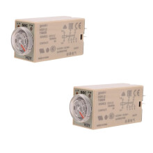 2X 10S Delay Timer Relay H3Y-2 AC 220V 8 PIN Adjusting Knob Control Timing Relay for Household Electrical Systems