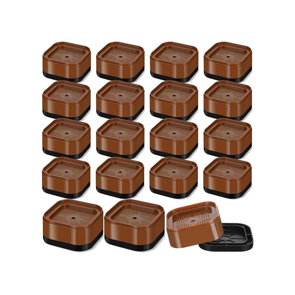 Furniture Risers Adjustable Bed Risers Desk Leg Risers 1.38Inch Stackable Heavy Duty Bed Lifts Risers Square Bed Raising