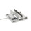 Aluminiumlegering Basis voor   M4 Pro Antislip Computer Multifunctionele Beugel Koelbasis N39-M4-3 PD+USB 1