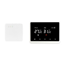 Termostato WiFi Inteligente, Controlador de Temperatura Inalámbrico Tuya RF para Calentar Agua con Caldera de Gas, Funciona con Alexa Home Control