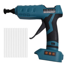 100W Cordless Digital Hot Melt Glue Gun Power Tool for 18V Battery Glue Sticks DIY Repair Tool