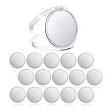 15 Monedas de Desafío en Blanca para Grabado Láser, Moneda en Blanca Grabada con Láser de 1,6 Pulgadas, Moneda Estampada de Metal Plateada