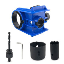 Door Lock Installation Kit, Door Lock Jig, Only for Wood Doors, Hole Saw Kit for Easy Lockset Installation