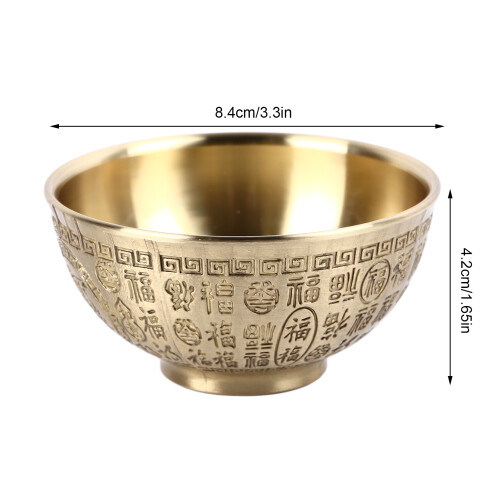 Copper Buddhist Offering Bowl Durability Incense Devotion Decorative 10cm 1