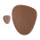 2Pcs Heat Insulation PU Placemats Brown Waterproof Cup Mats 9