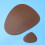 2Pcs Heat Insulation PU Placemats Brown Waterproof Cup Mats 10
