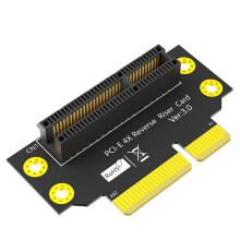 Placa Riser PCI-e 4X 3.0 90 Graus Reverso Macho para Fêmea para Servidor 2U (Direção de Instalação em Direção À CPU)